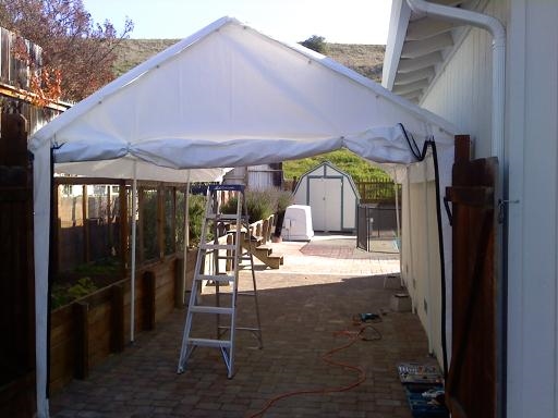 Sideyard to cover bass boat (Shelter Logic)